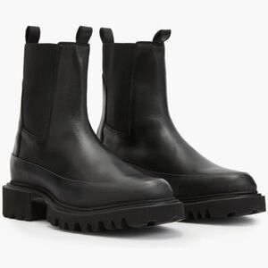 All Saints Harlee Lug Sole Leather Boot